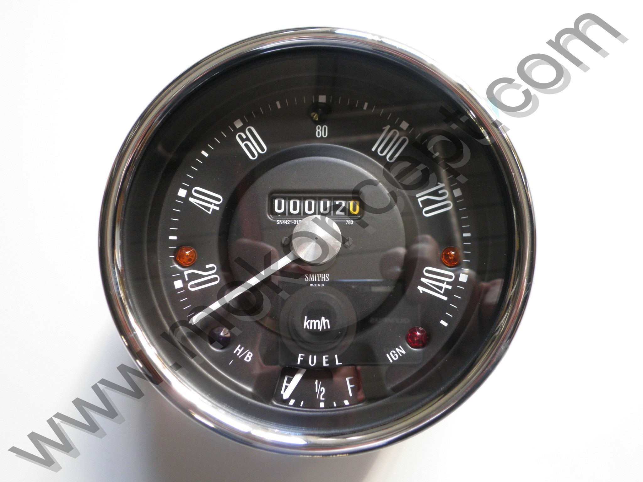 Compteur Smiths noir Moke