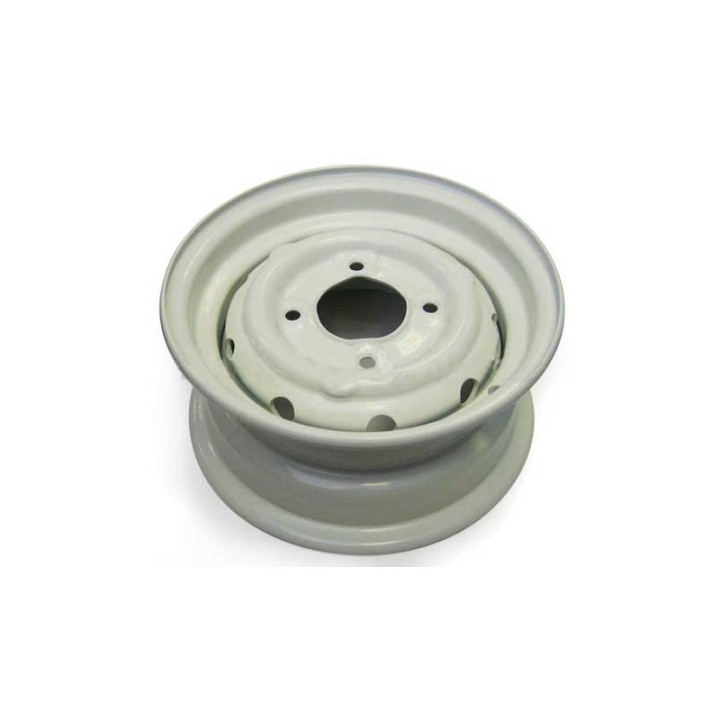 Jante acier "old english white" 4.5X10 Moke 1964/1968