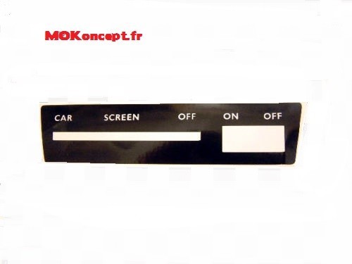 Adhésif de commande chauffage Moke