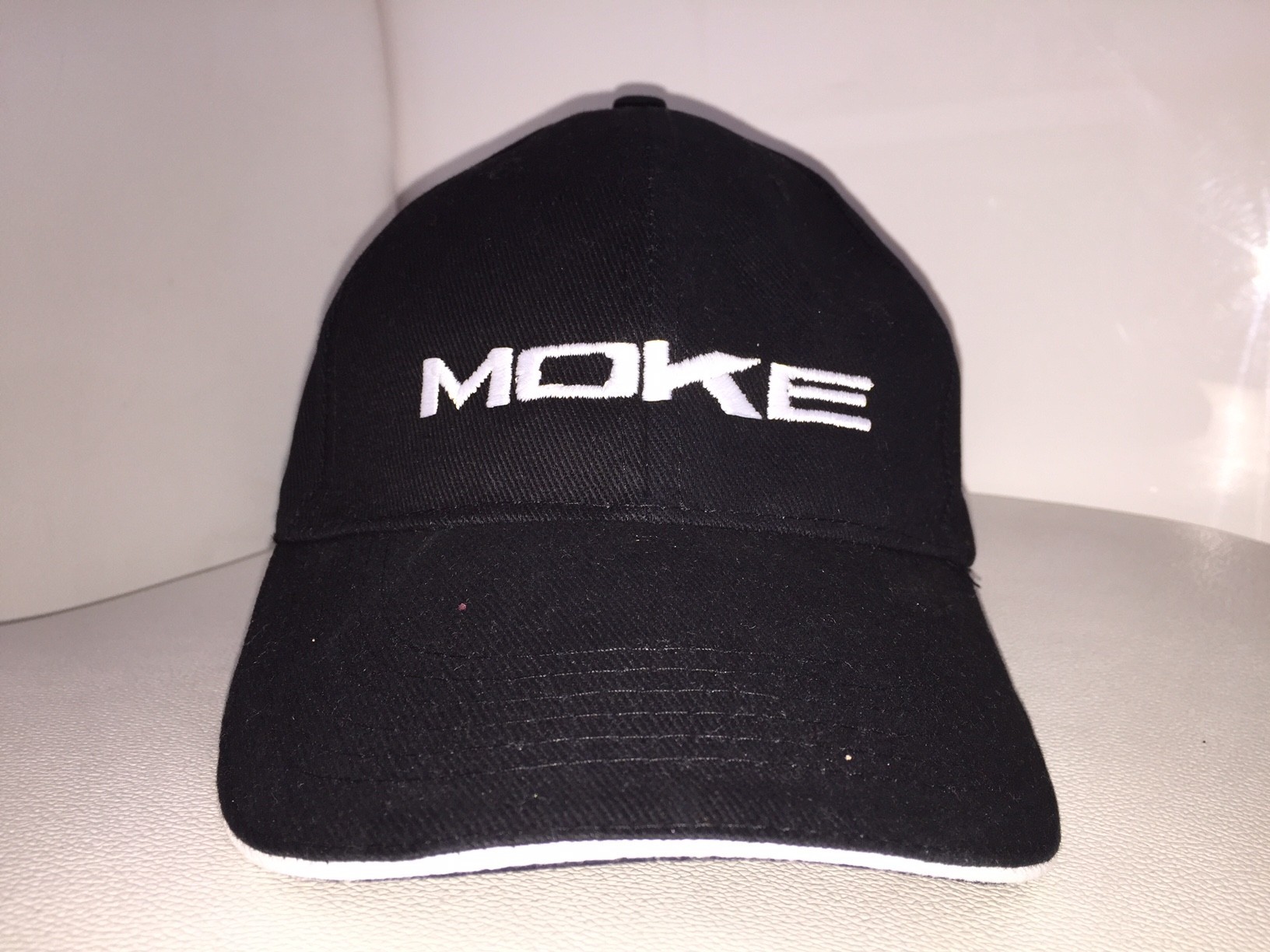 Casquette ajustable Moke noir/blanc