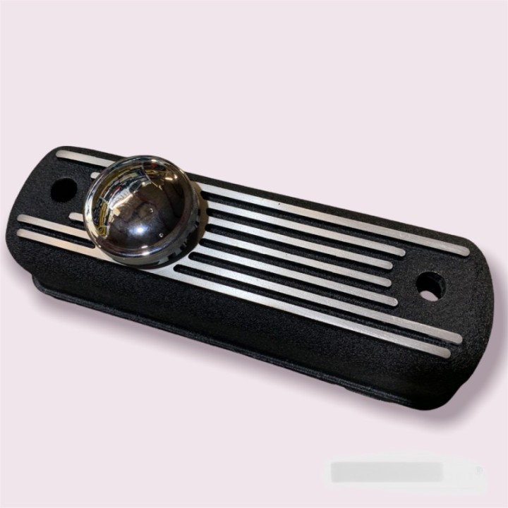 Cache culbuteur aluminium peinture texture