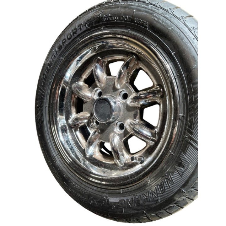 Jante Superlight 5x12 chrome (pack de 4) + pneus 165/60 r12