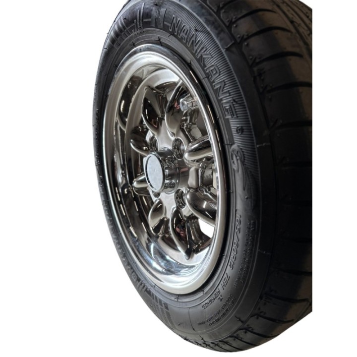 Jante Superlight 5x12 chrome (pack de 4) + pneus 165/60 r12